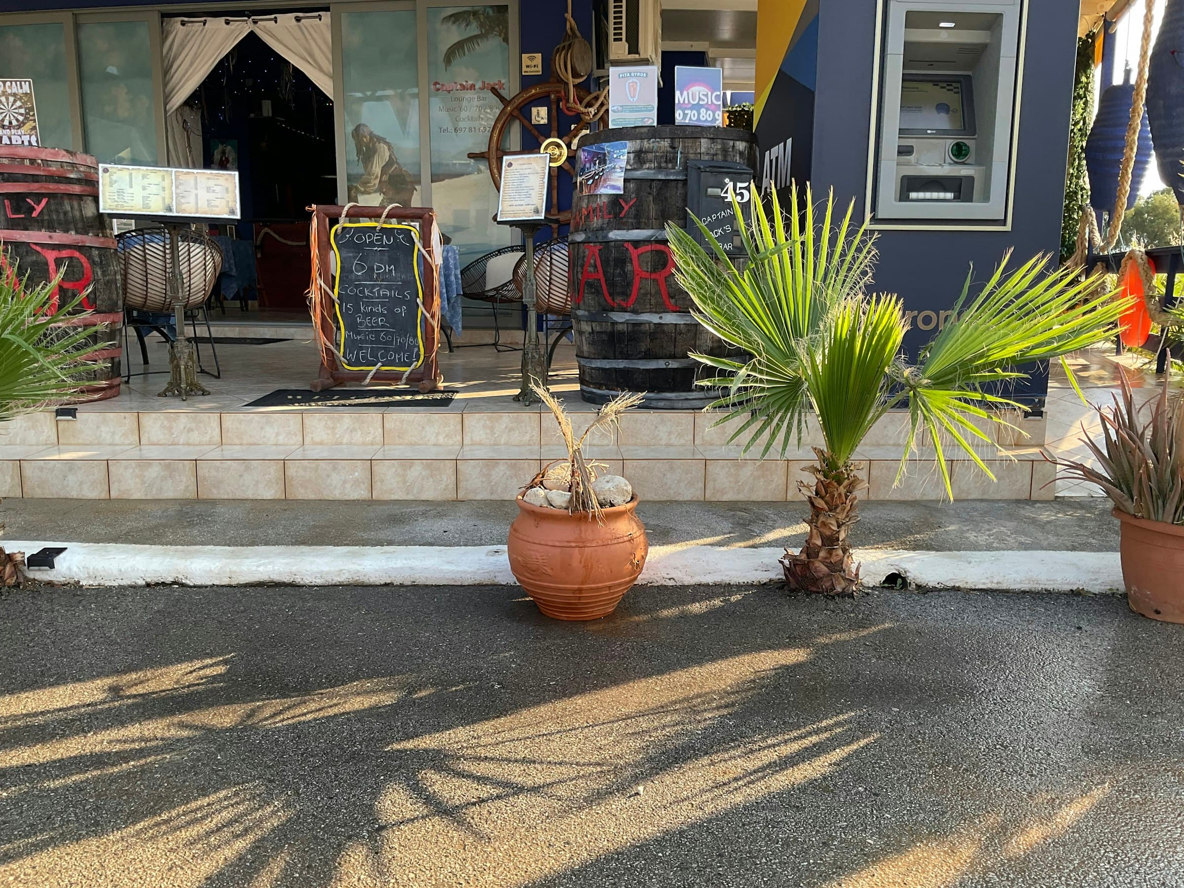 Café/bar op Kreta, Griekenland